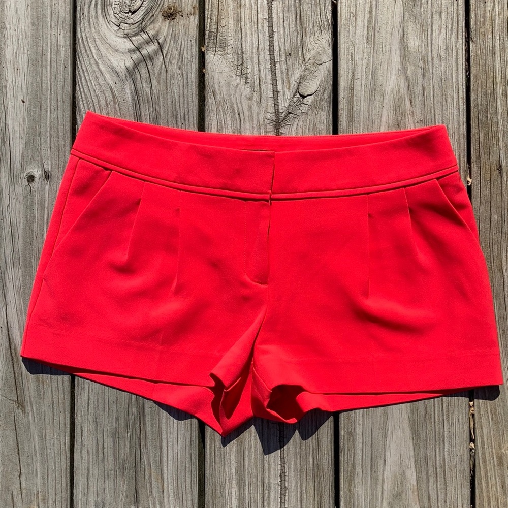 Express pleated dress shorts